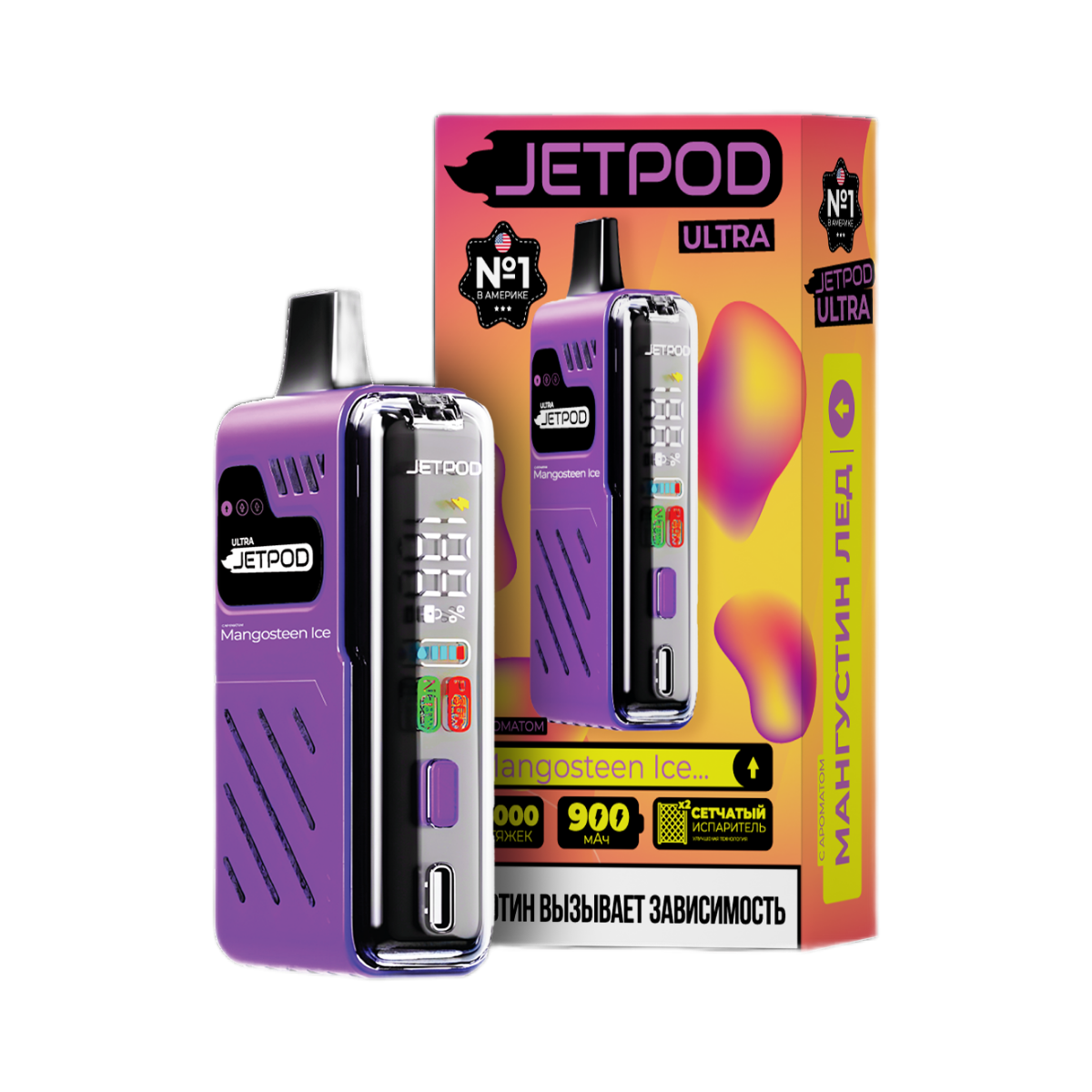 JETPOD ULTRA 14000 Мангустин лед 2%