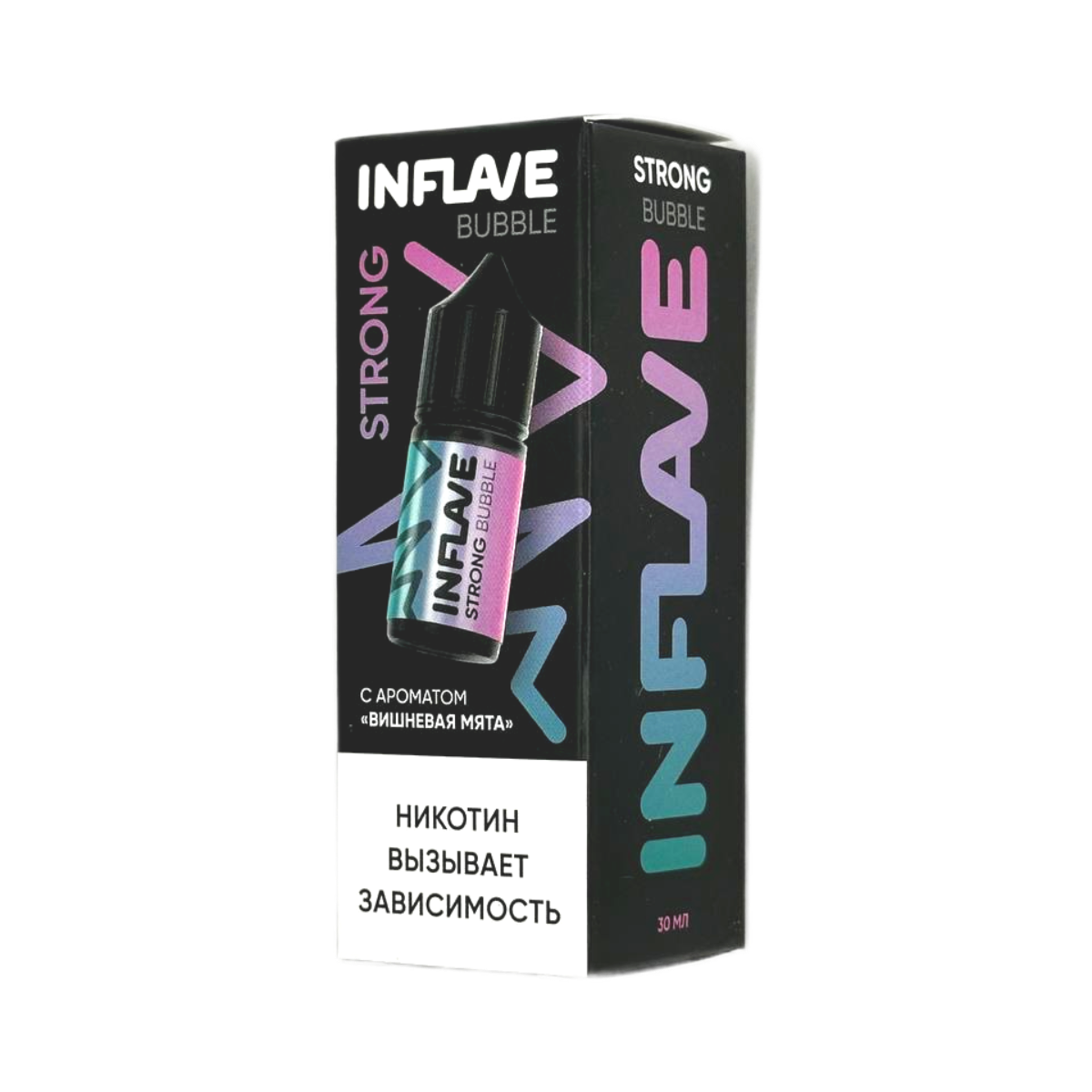 INFLAVE BUBBLE Strong Вишневая мята 30мл.20мг.