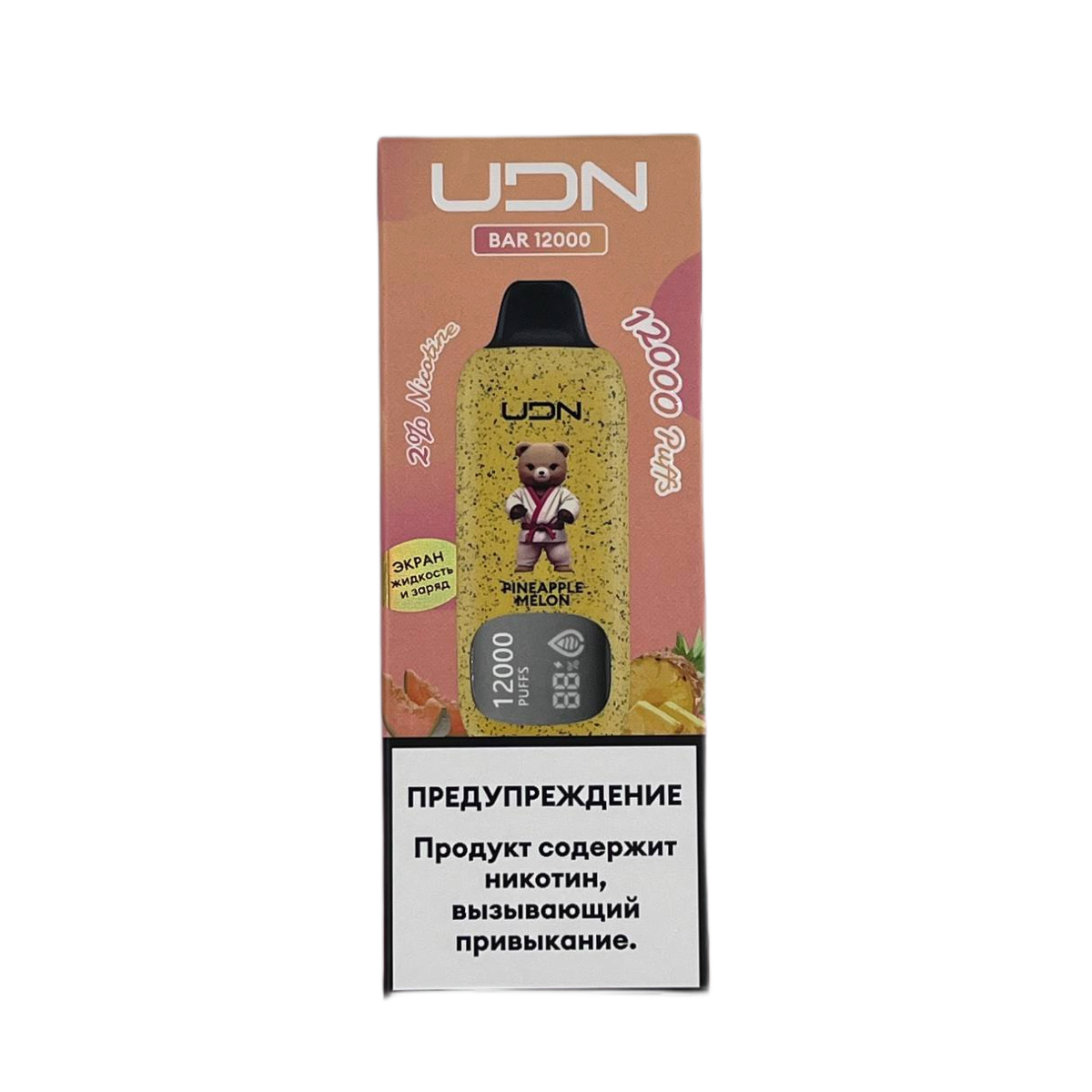UDN BAR 12000 Ананас дыня  2%