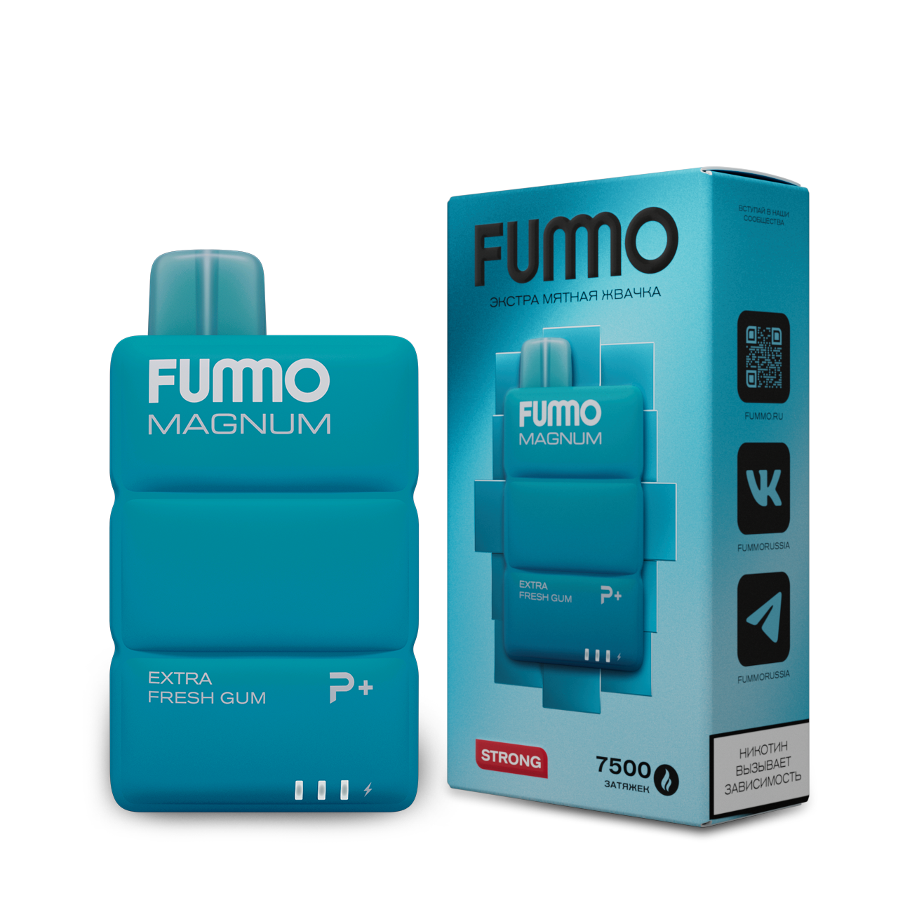 FUMMO MAGNUM 7500 Экстра мятная жвачка 2%