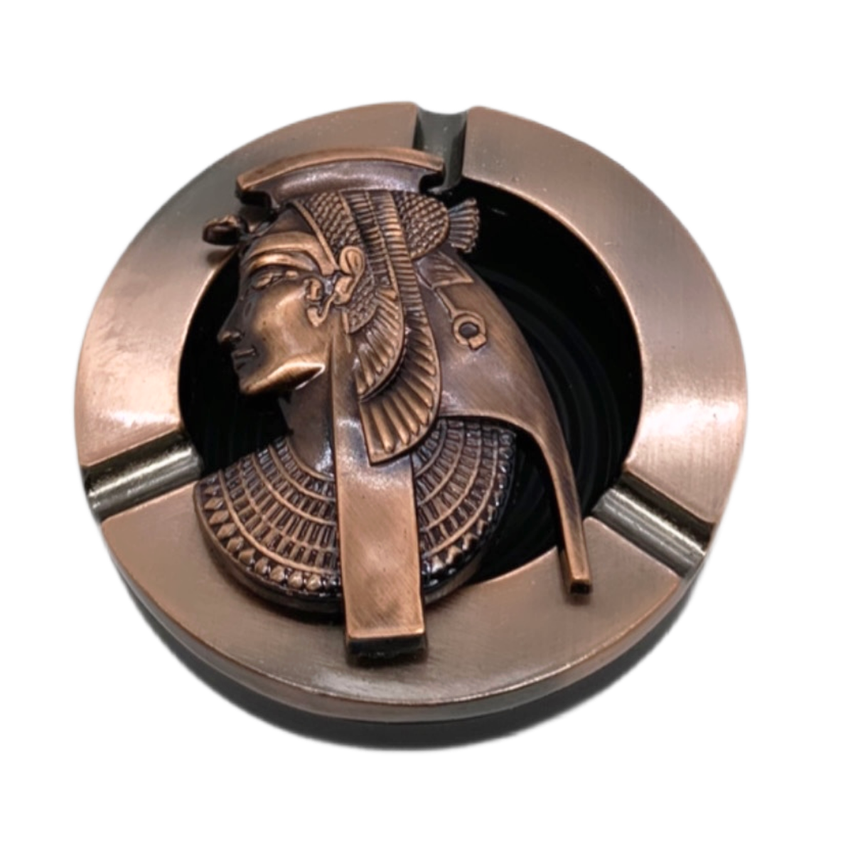 Пепел. мет. круглая мал., низкая с раздв. крышкой D9 см, AM-187