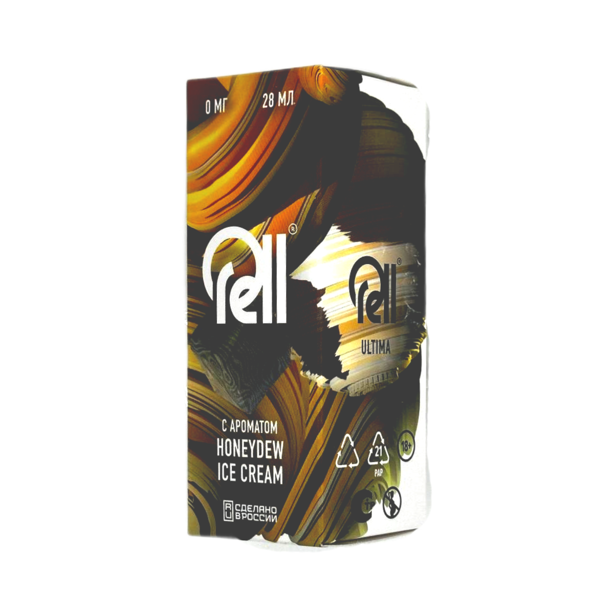 RELL ULTIMA + Nicobooster б/никотина Мед мороженое  30мл.0мг.