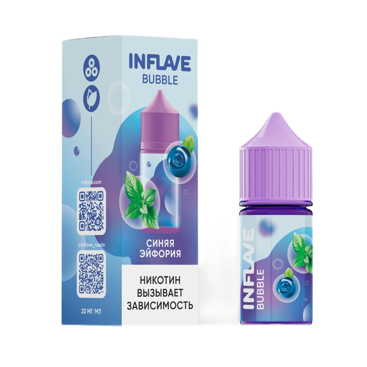 INFLAVE BUBBLE Синяя эйфория 30мl. 2%