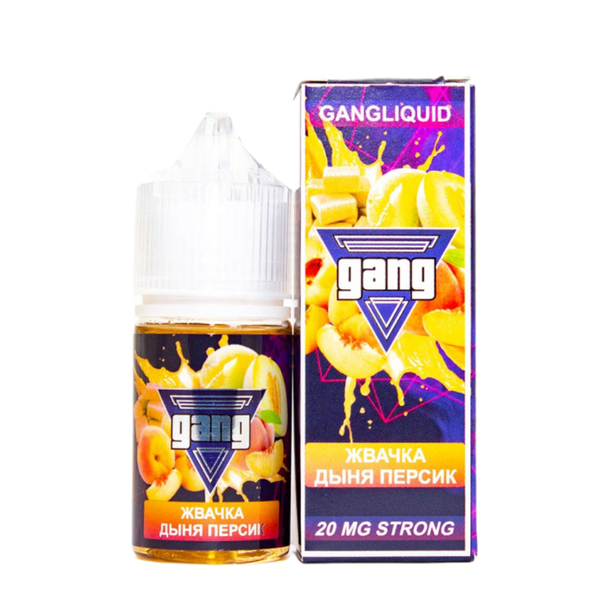 GANG Strong Жвачка дыня персик 30мл 4.5%