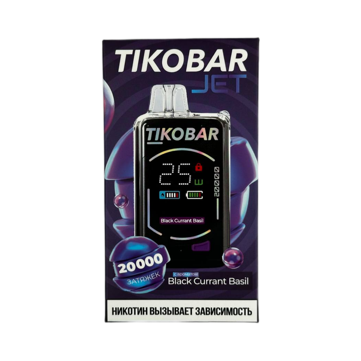 TIKOBAR JET 20000 Черная смородина базилик 2%