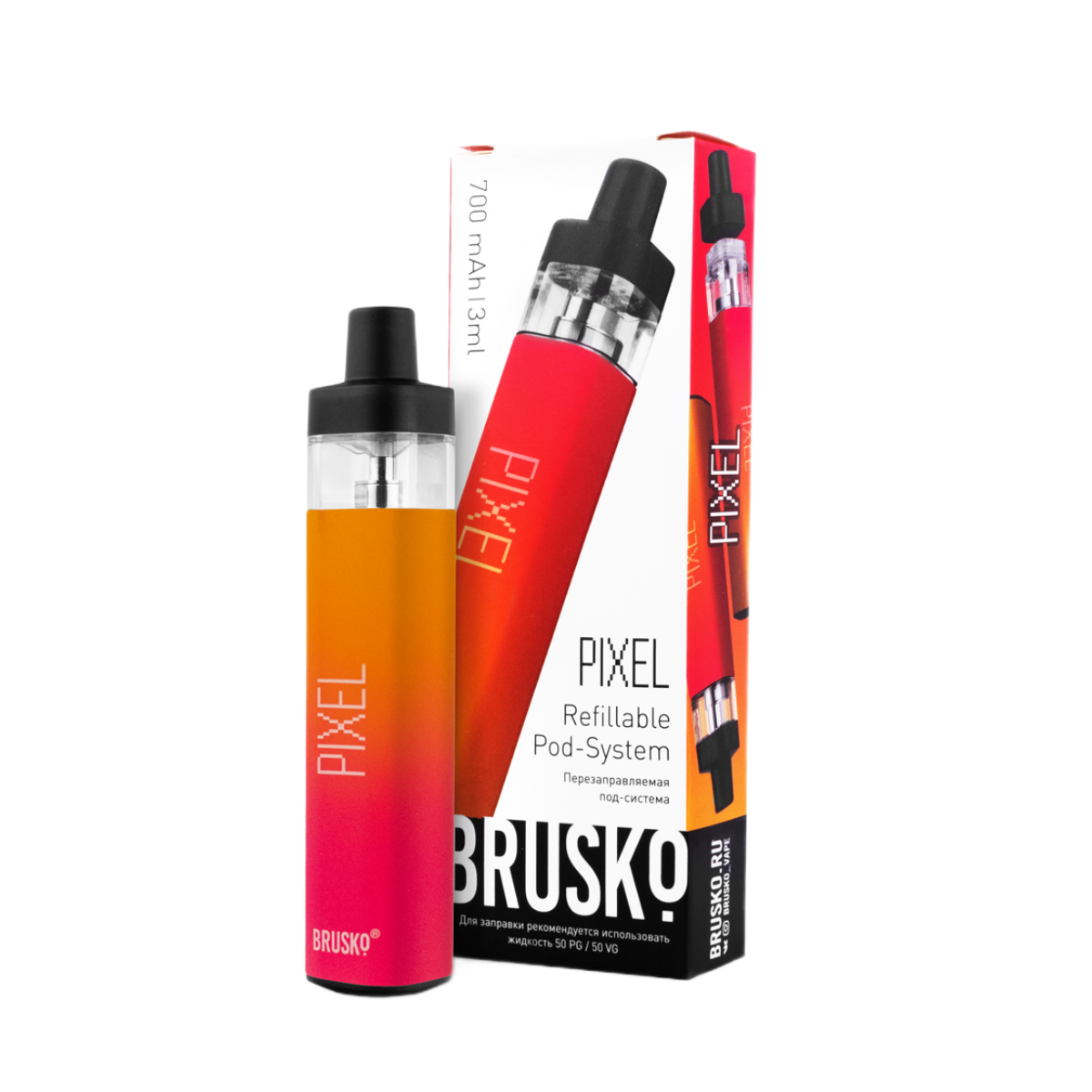 BRUSKO PIXEL 700mAh Красный