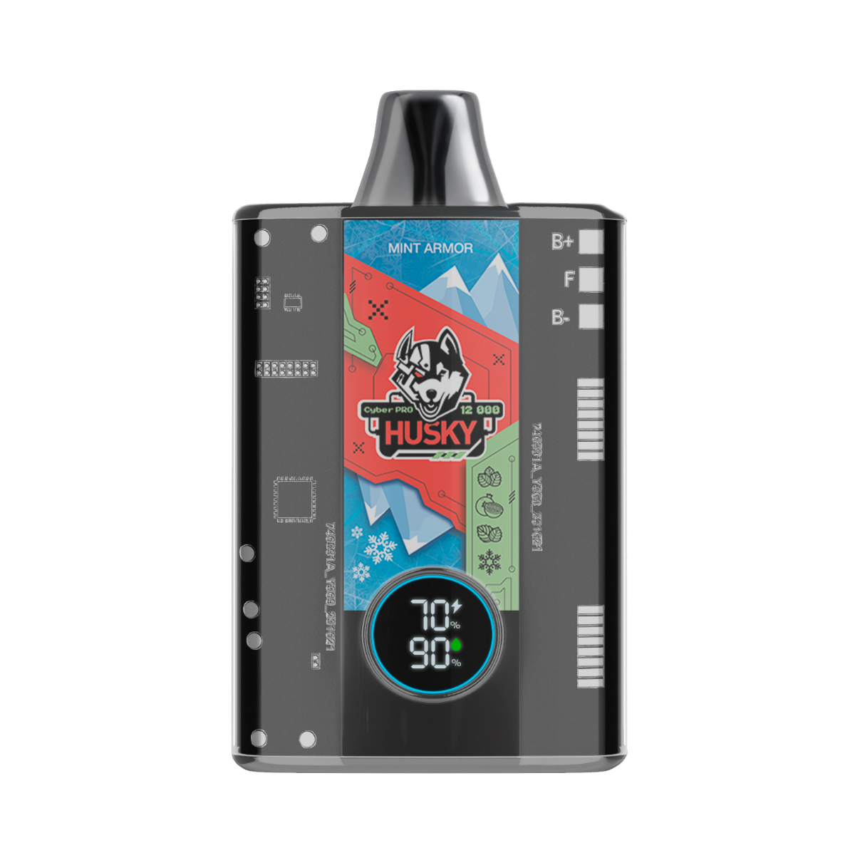 HUSKY CYBER PRO 12000 Ментол мята гранат лед 2%