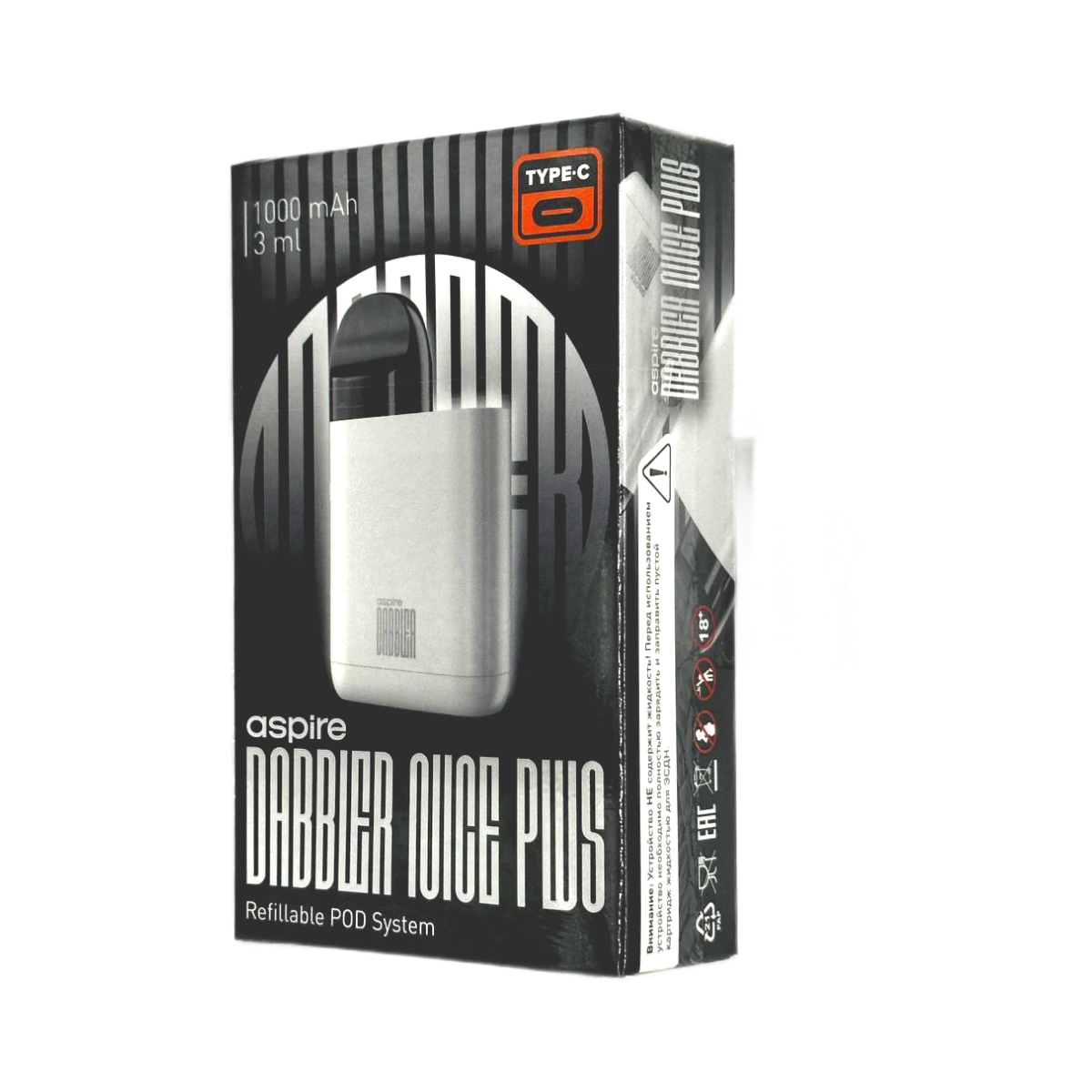 BRUSKO DABBLER NICE PLUS 1000 mAh Белый