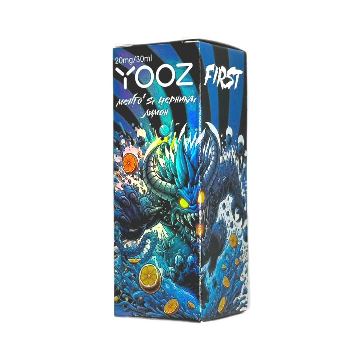 YOOZ First Ментос лимон черника 30мл.20мг.