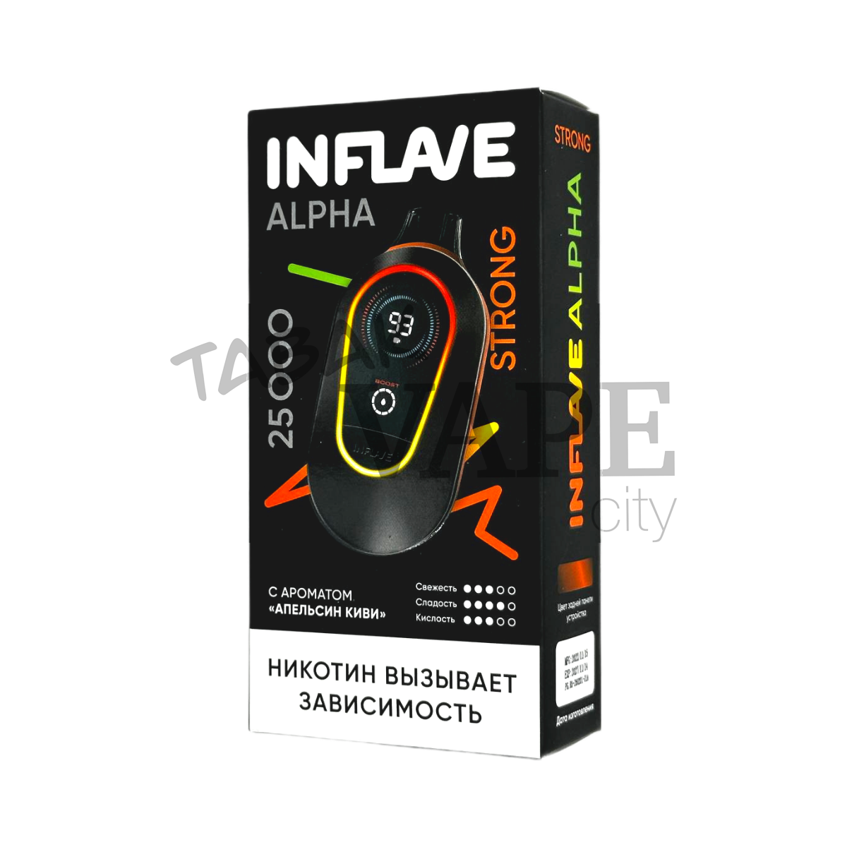 INFLAVE ALPHA 25000 Strong Апельсин киви 2%