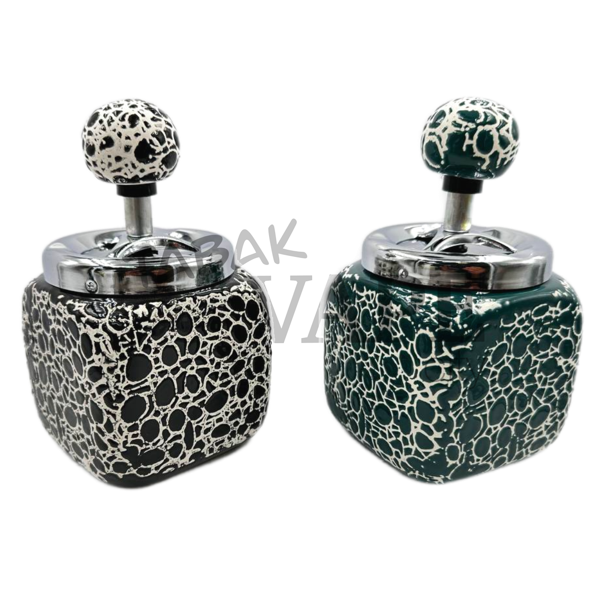 Пепельница TVC керамическая принт /крутящий элемент D9см.