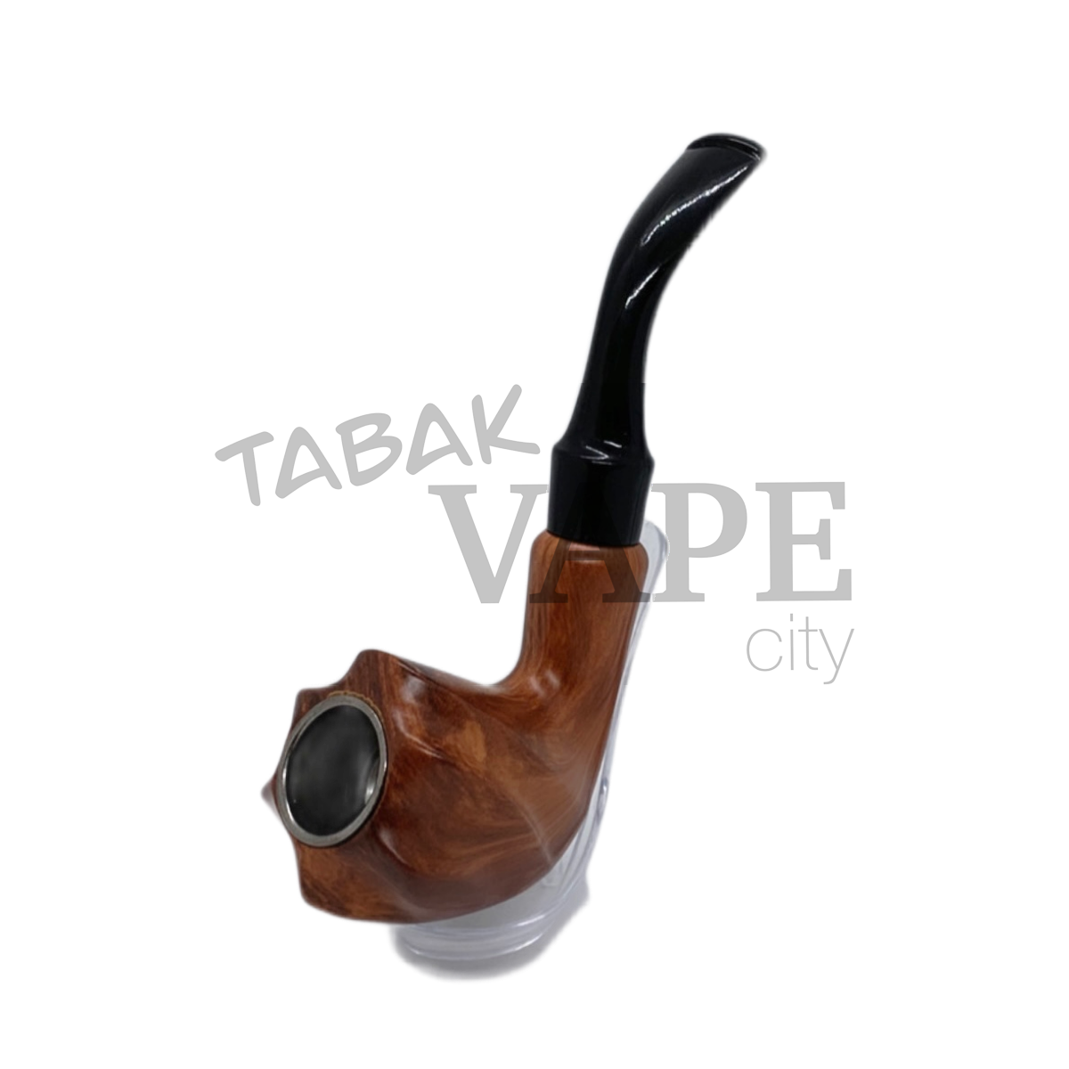 Трубка TVC с охладителем Chung Feng светло/коричневая фигурная