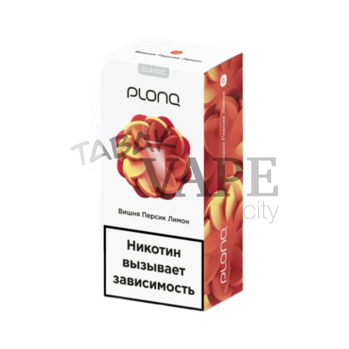 PLONQ  Вишня персик лимон 30мл.20мг.