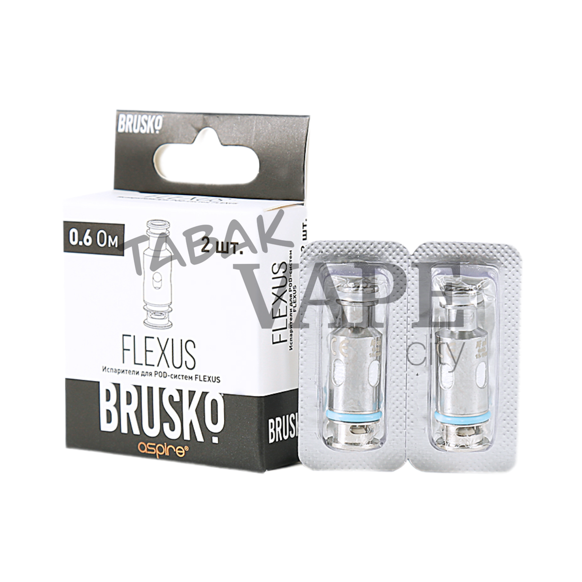 BRUSKO FLEXUS AF Mesh Cooi  0,6 Ом (упаковка 2 шт) испаритель