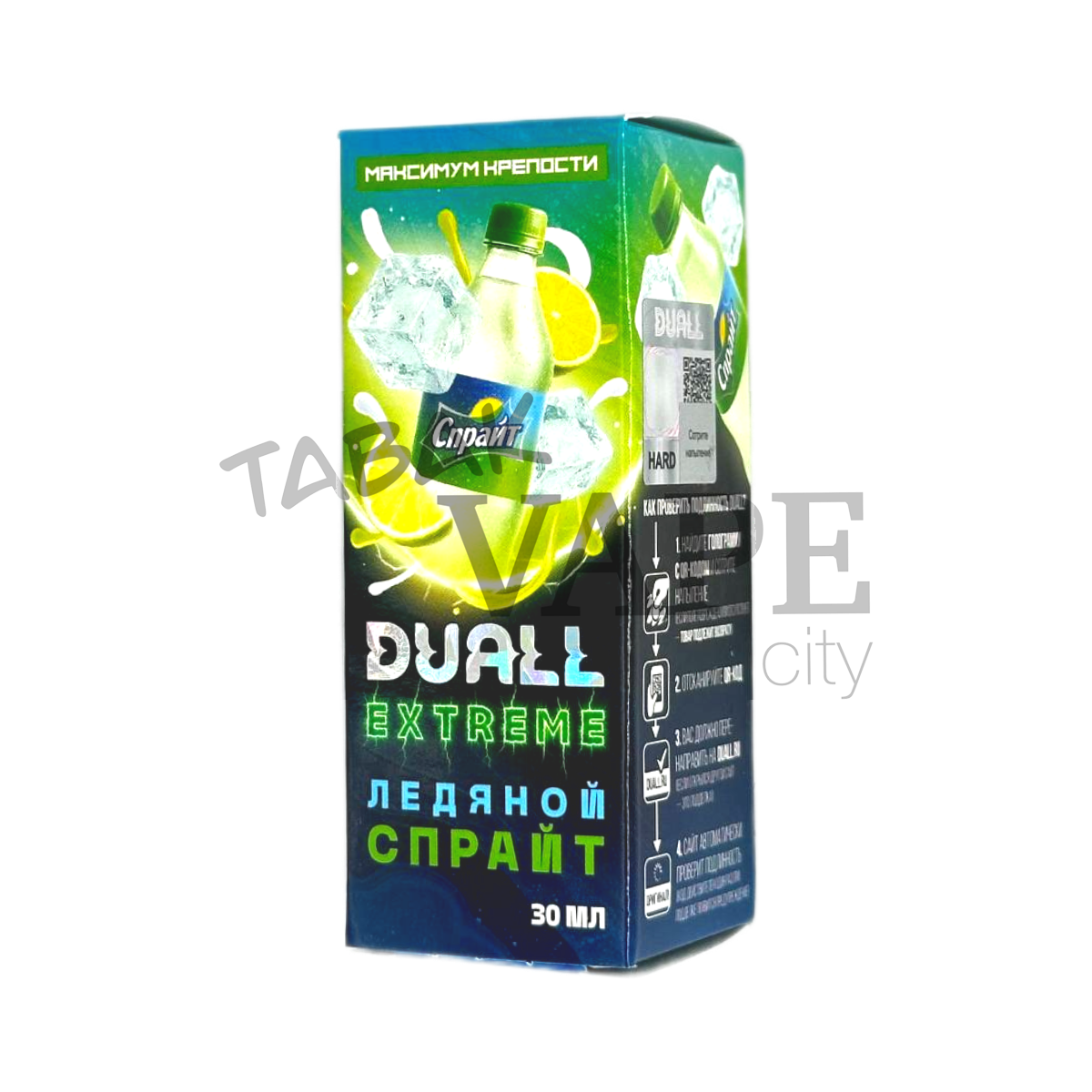 DUALL EXTREME EXTRA HARD Ледяной спрайт 30мл.20мг.