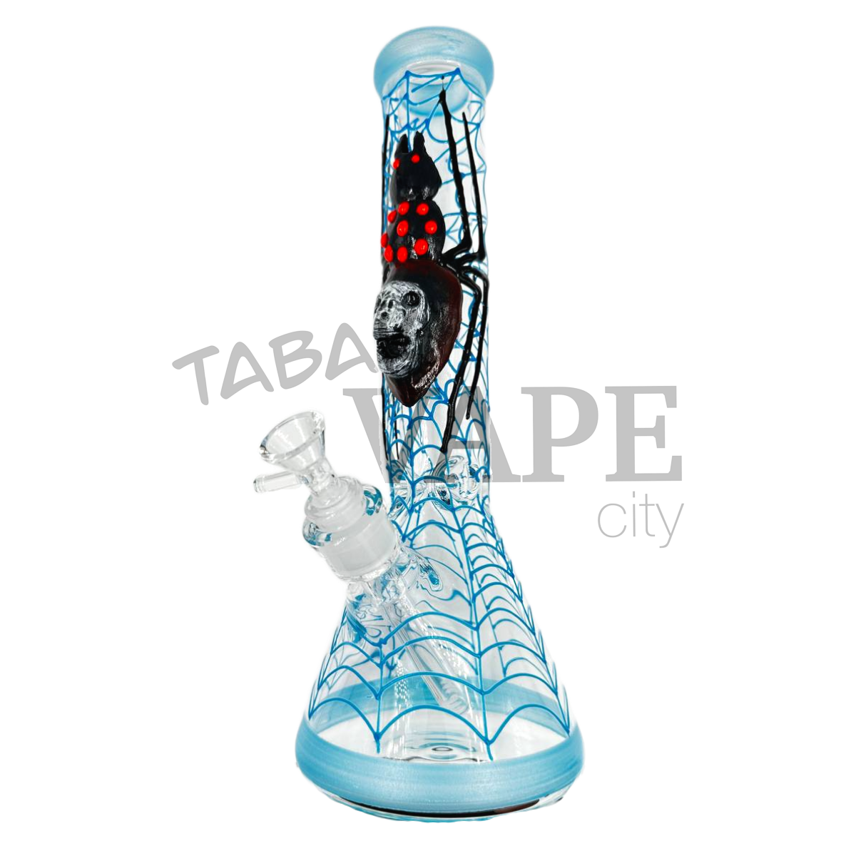 Бонг TVC 35см прозрачный с инкрустацией