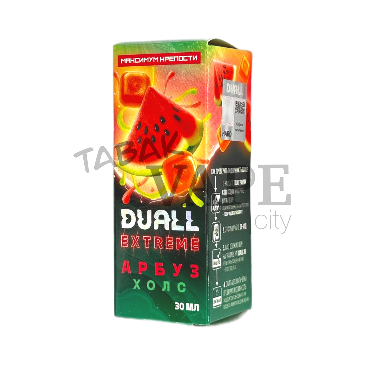 DUALL EXTREME EXTRA HARD Арбуз холс 30мл.20мг.