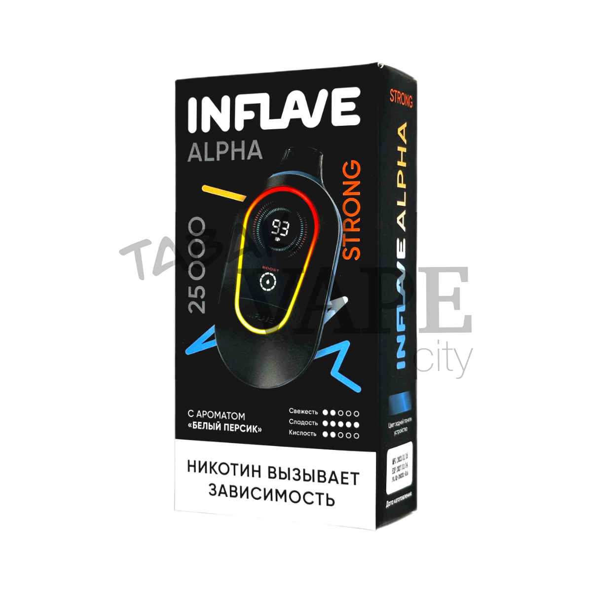 INFLAVE ALPHA 25000 Strong Белый персик 2%