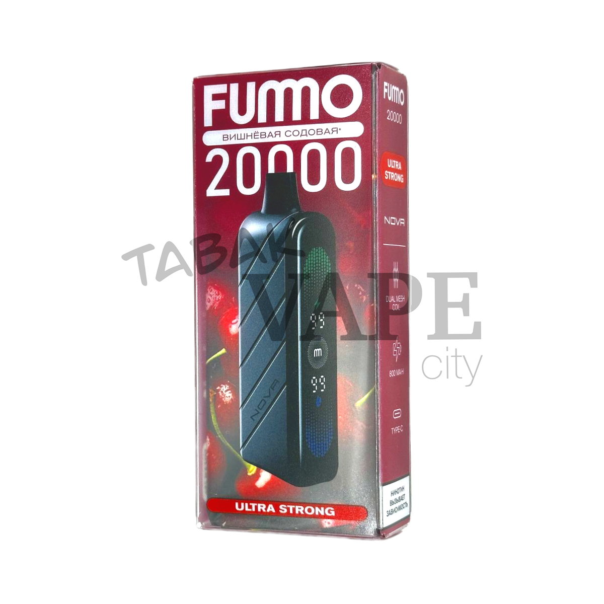 FUMMO NOVA Ultra Strong 20000 Вишневая содовая 2%