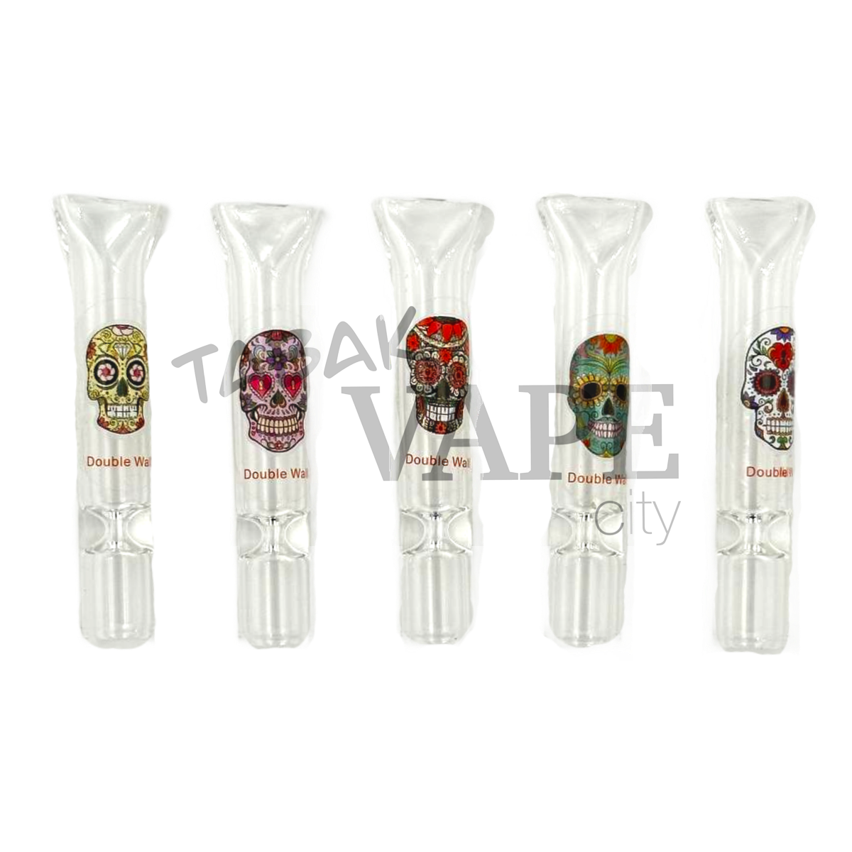 Трубка TVC пипетка толстая с кристаллами L7см/D1.2см