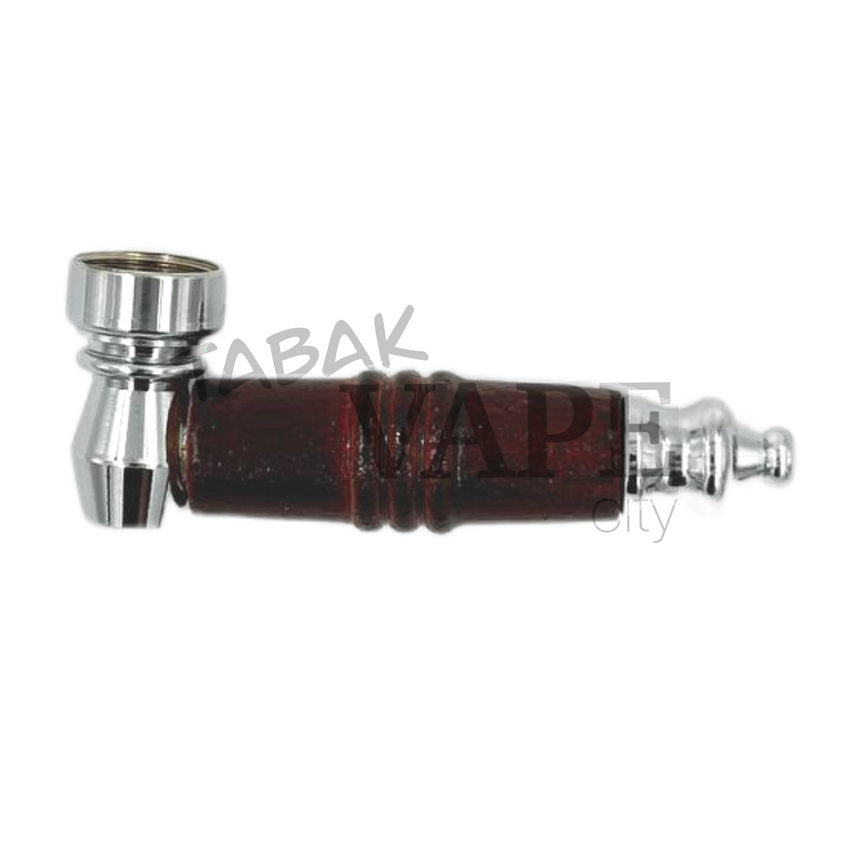 Трубка TVC с сеткой метал/ дерево темная L8см