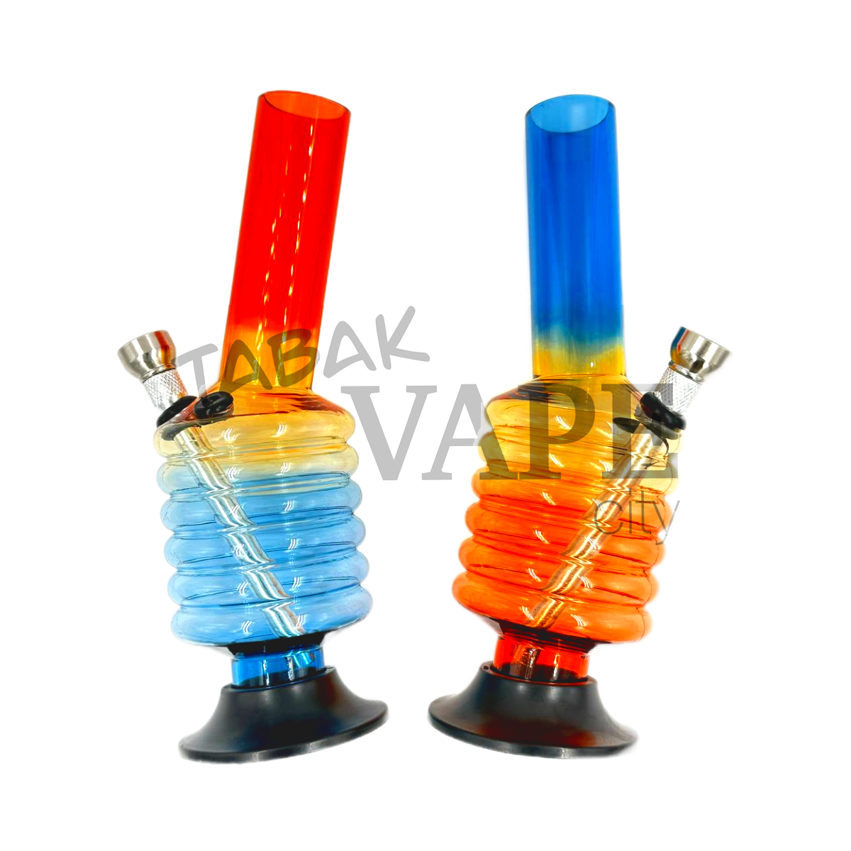 Бонг TVC 20см гармошка разноцветные