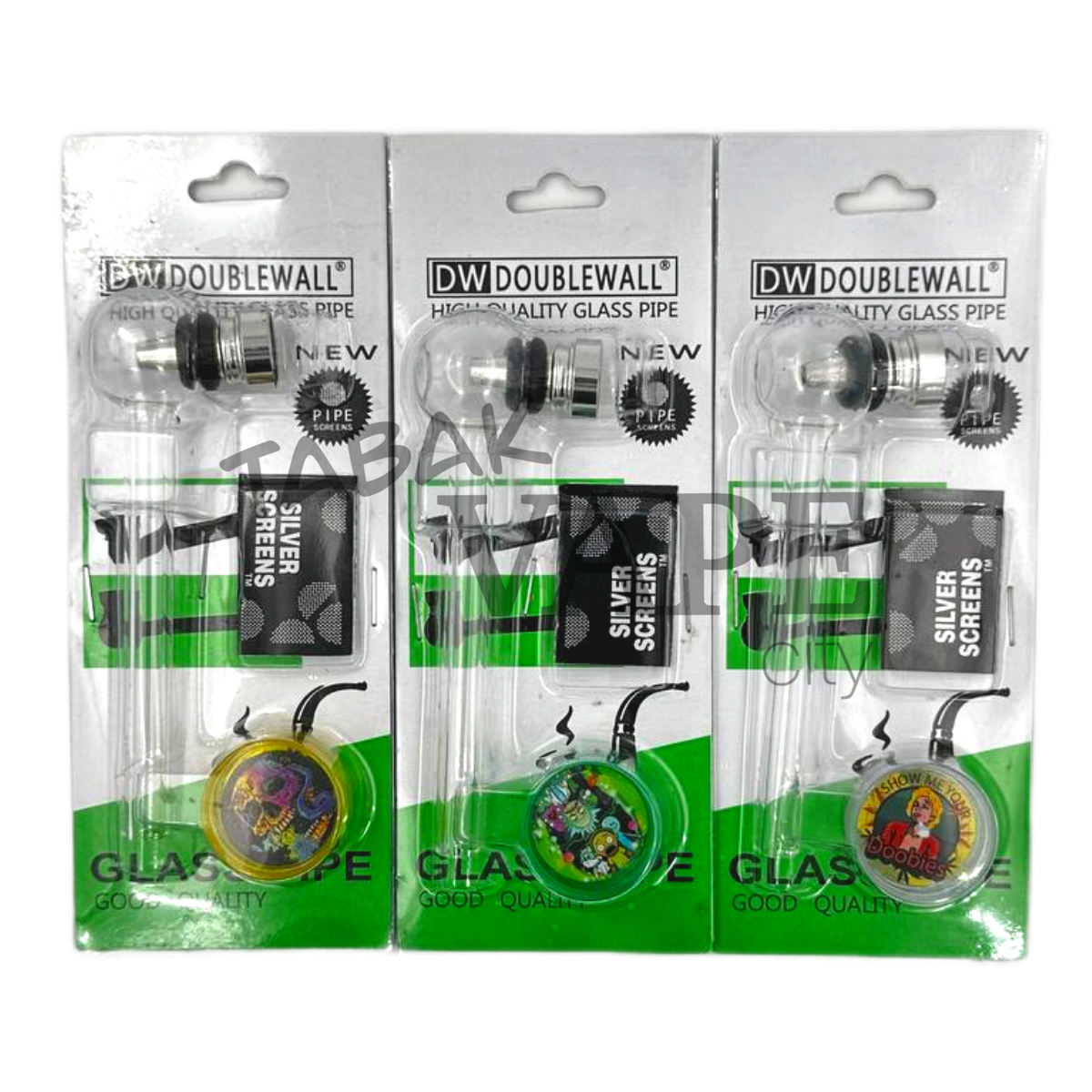 Трубка Блистер TVC с гриндером/ с сеткой шар №8 L12см/D3см