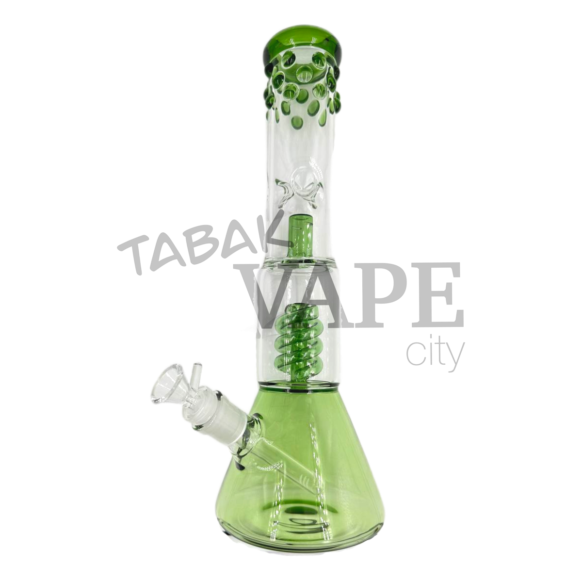 Бонг TVC 35см прозрачный хард грин