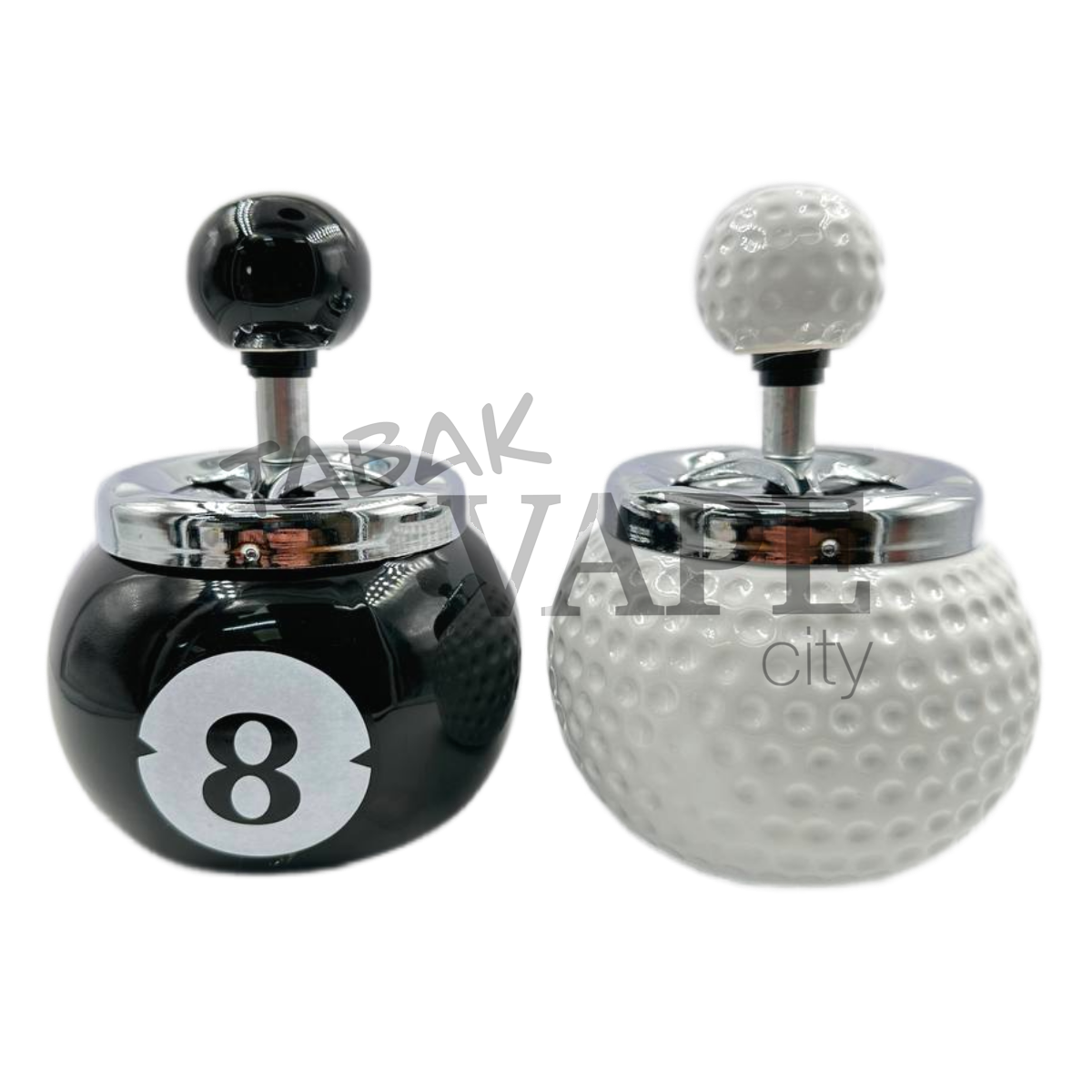 Пепельница TVC керамическая мяч/шар /крутящий элемент D10.5см.