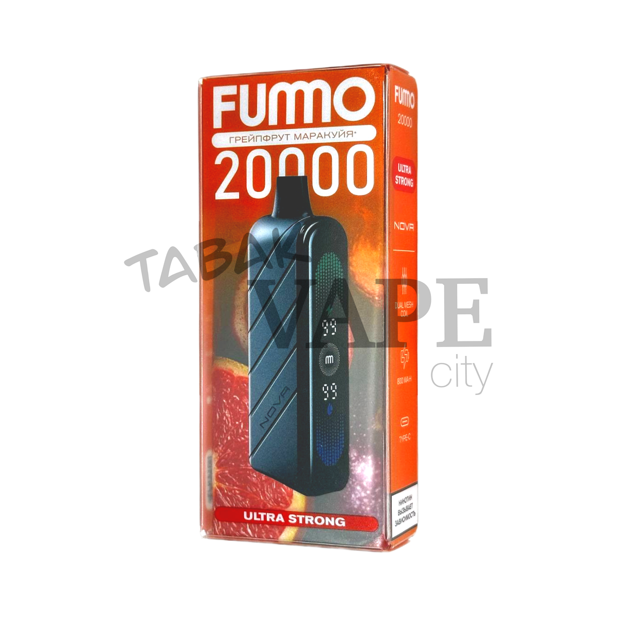 FUMMO NOVA Ultra Strong 20000 Грейпфрут маракуйя 2%