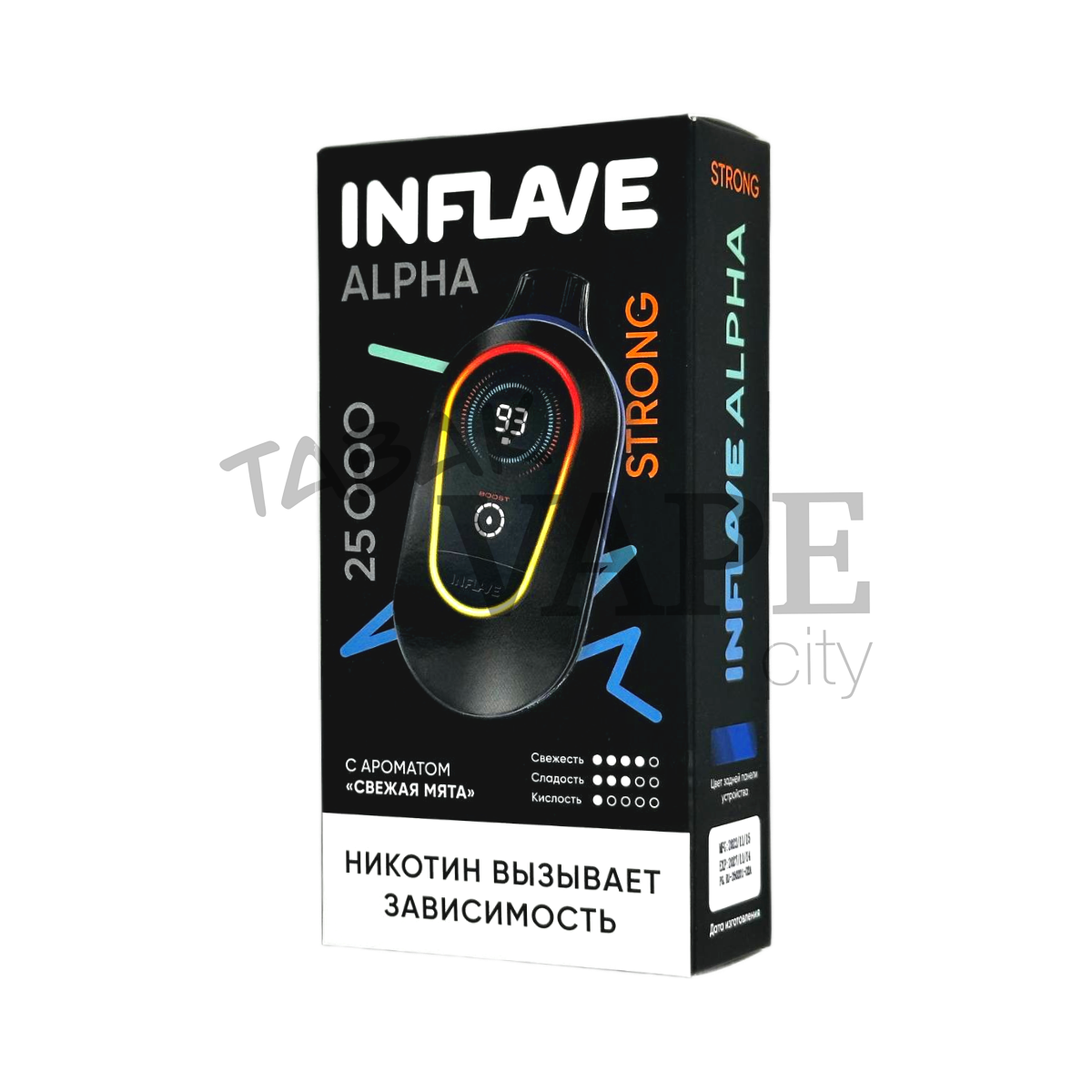 INFLAVE ALPHA 25000 Strong Свежая мята 2%