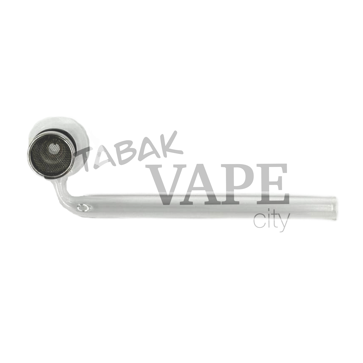 Трубка TVC стеклянная с сеткой шар изогнутый L12.5см/D2.5см