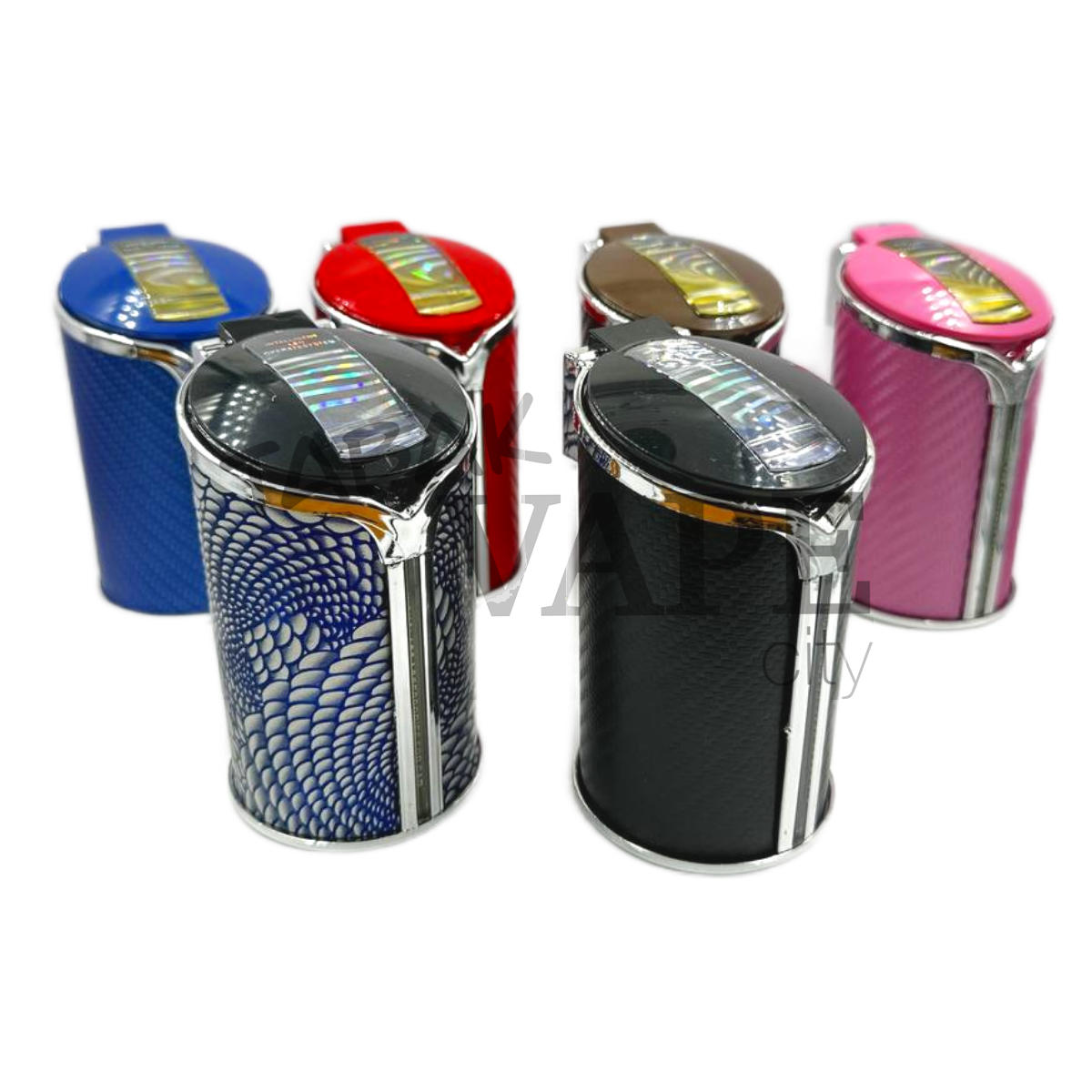 Пепельница TVC авто гламур с подсветкой D6.5см.