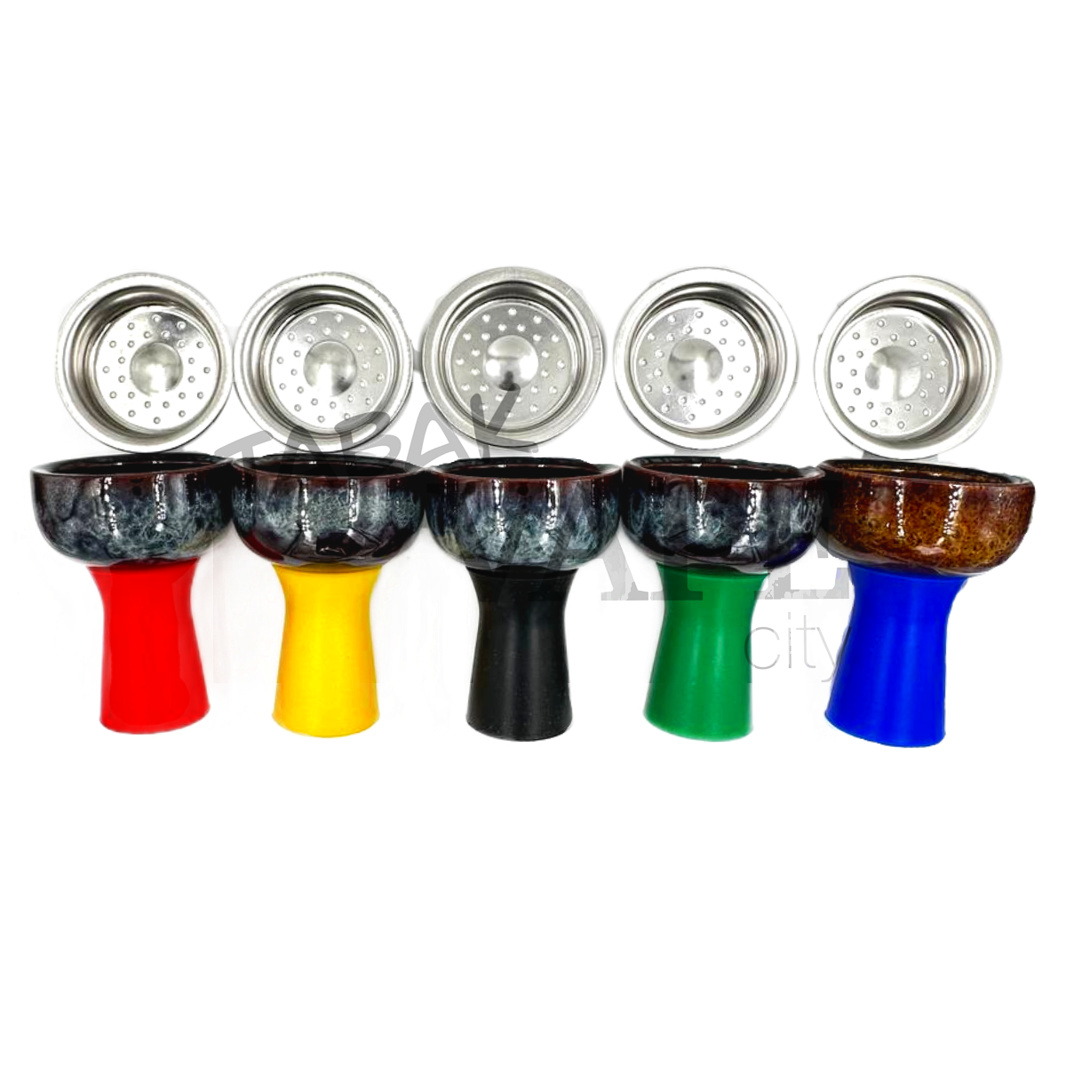 Кальянная чашка TVC силикон/керамика/металл цветная