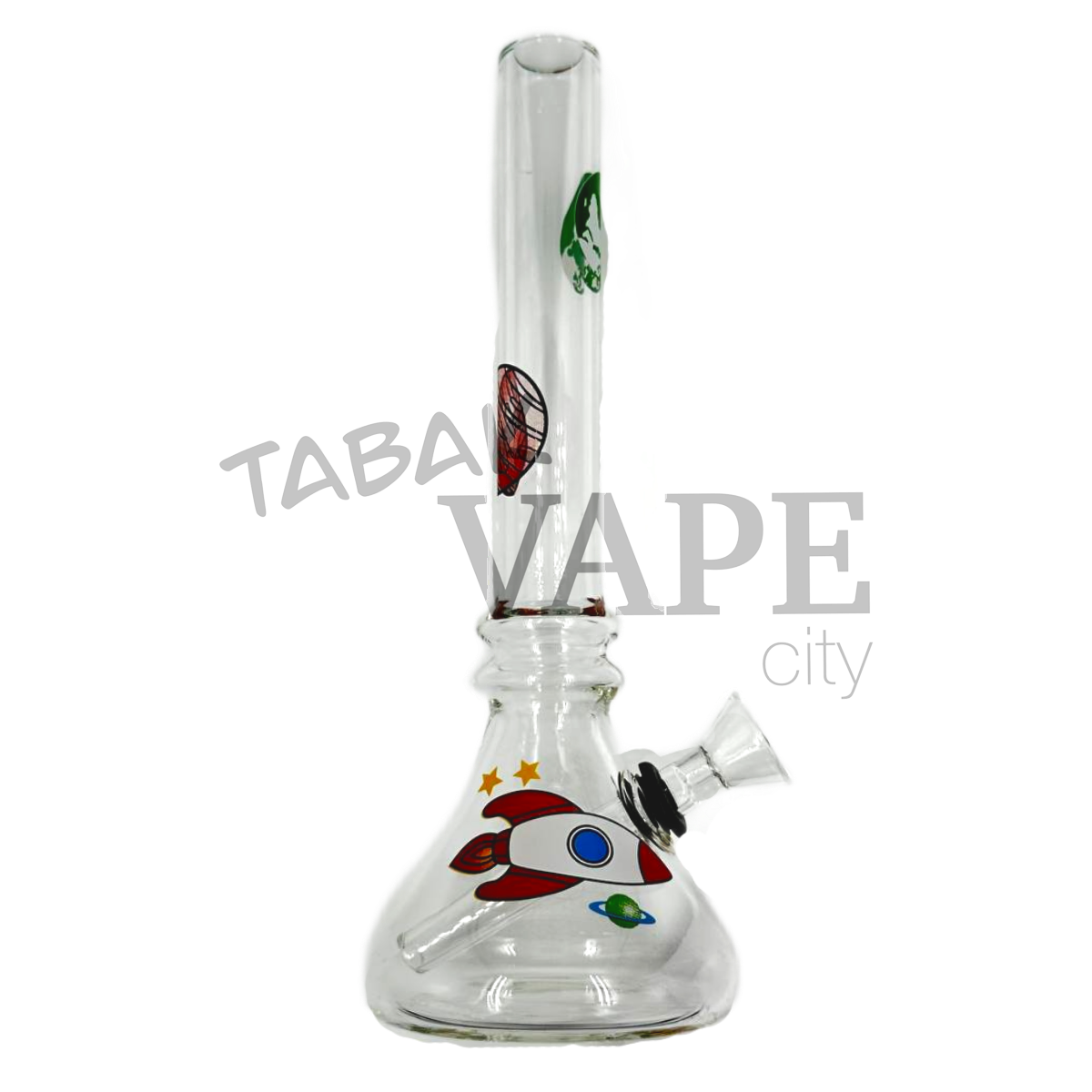 Бонг TVC 23см прозрачный ракета